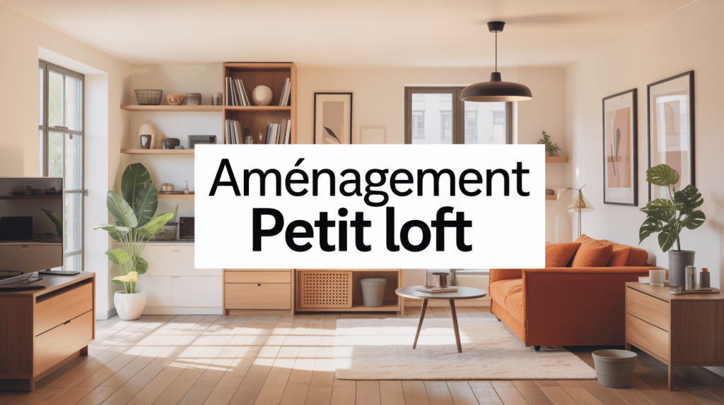 aménagement petit loft moderne et lumineux