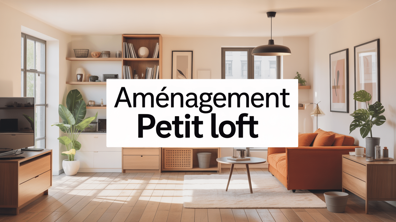 aménagement petit loft moderne et lumineux