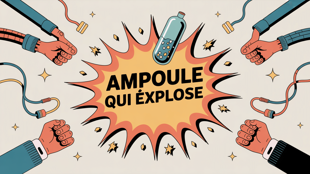 ampoule explose illustration sécurité