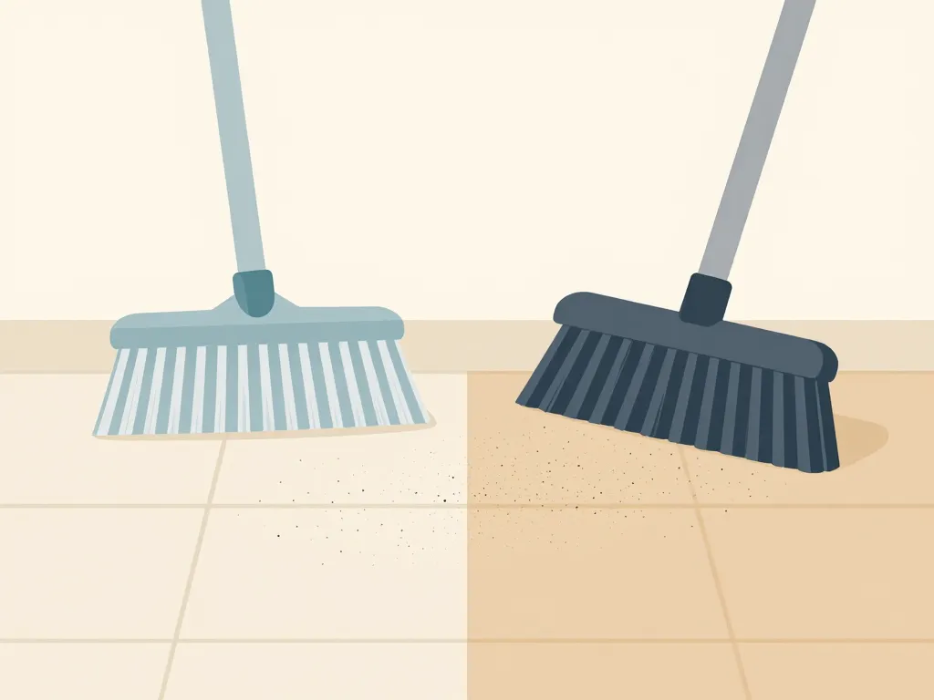 schéma balai en silicone contre poils et poussière