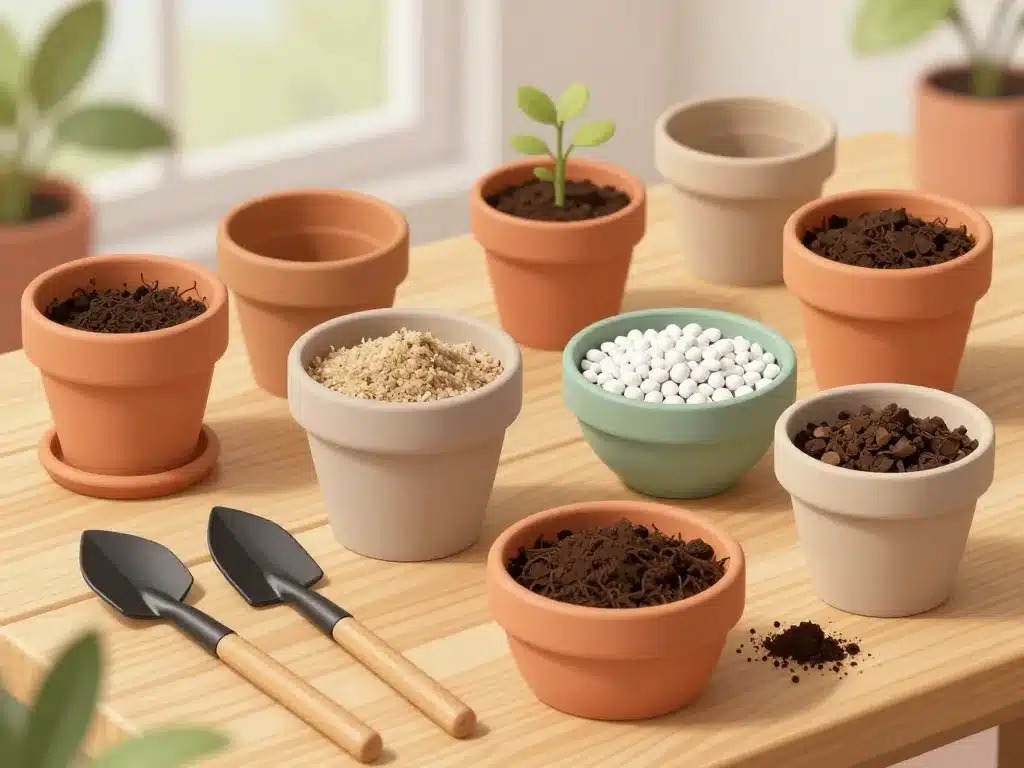 outils substrat bouturage arbousier préparation