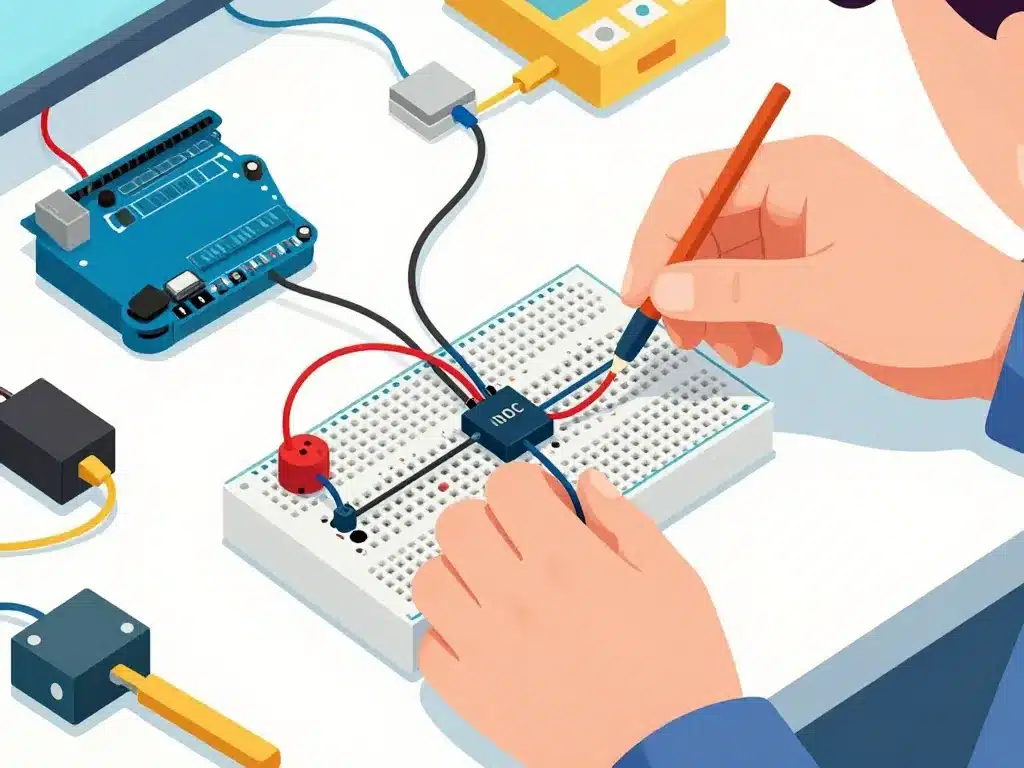 câblage l293d alimentation correcte