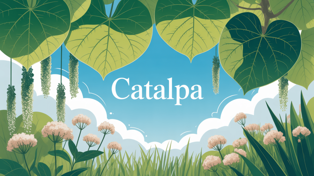 catalpa majestueux donnant de l’ombre au jardin