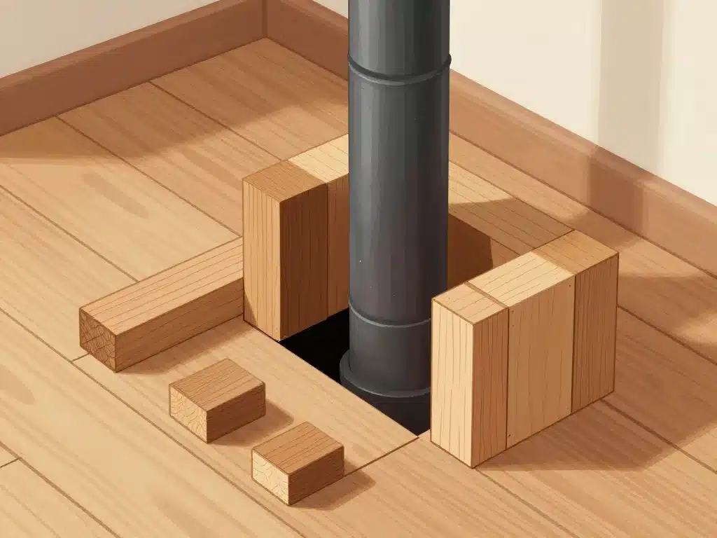 illustration dimensionnement chevetre cheminée entraxes distances feu