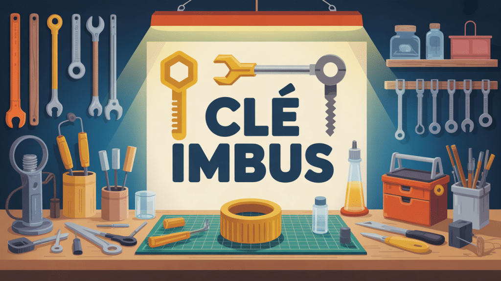 illustration clé imbus sur plan de travail