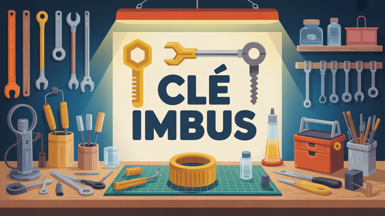 illustration clé imbus sur plan de travail