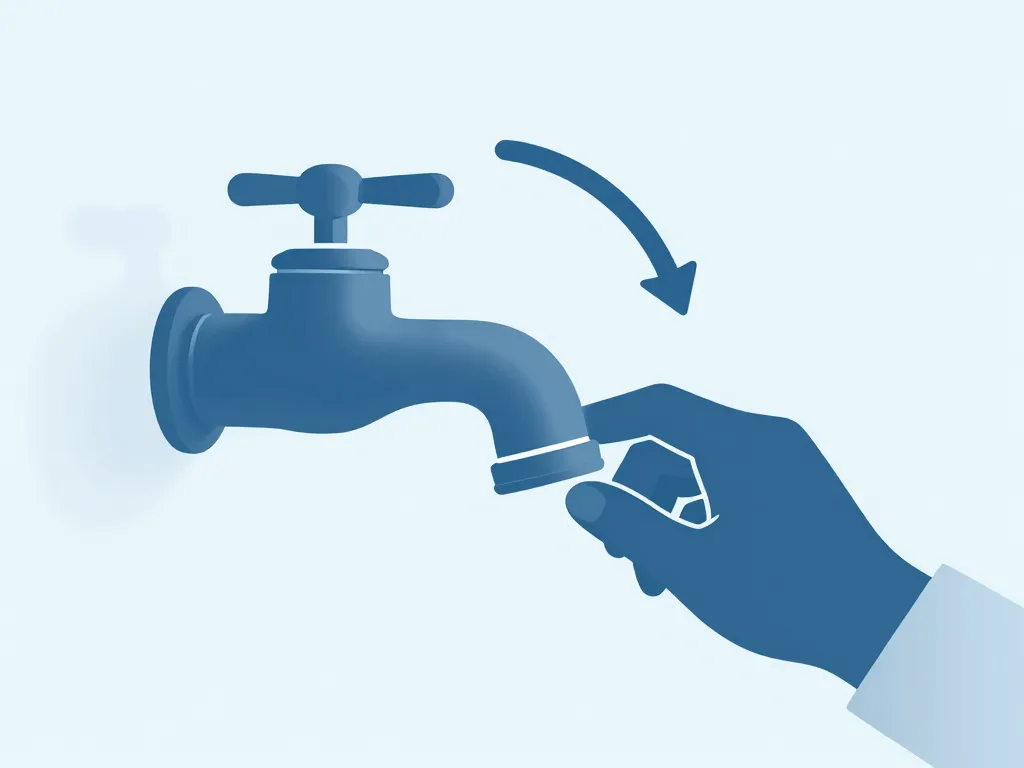 diagramme sur dans quel sens fermer un robinet au quotidien