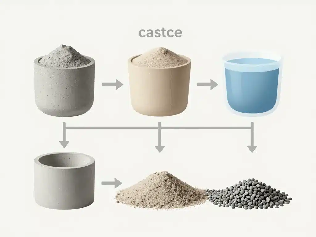 Schema dosage beton proportions ciment sable gravier