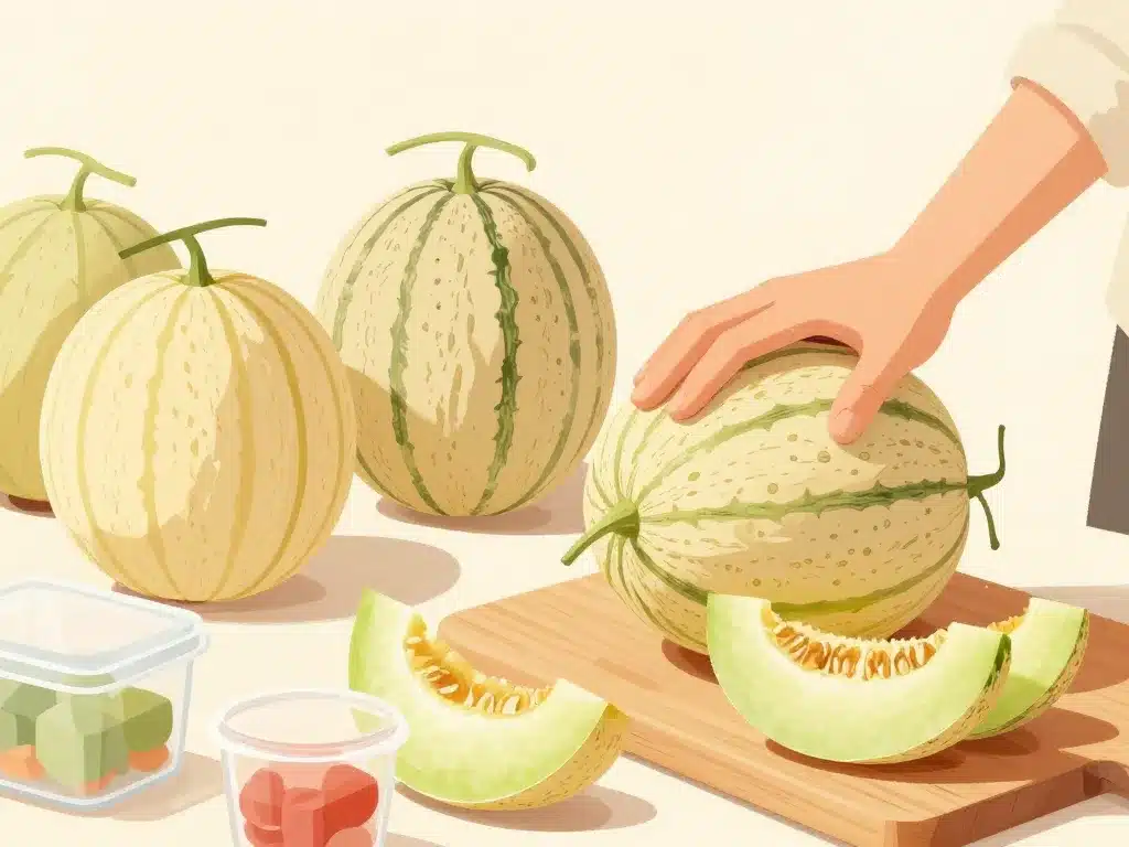 honey do melon selection et préparation étapes clés