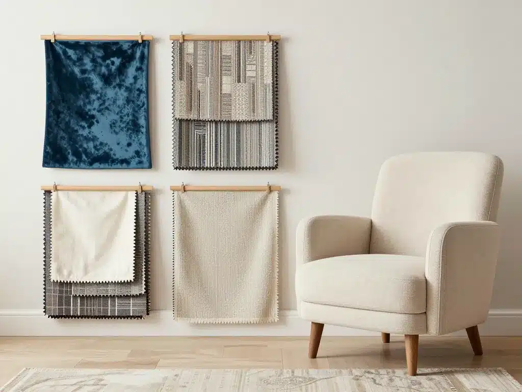 échantillons tissu housse pour fauteuil crapaud ikea