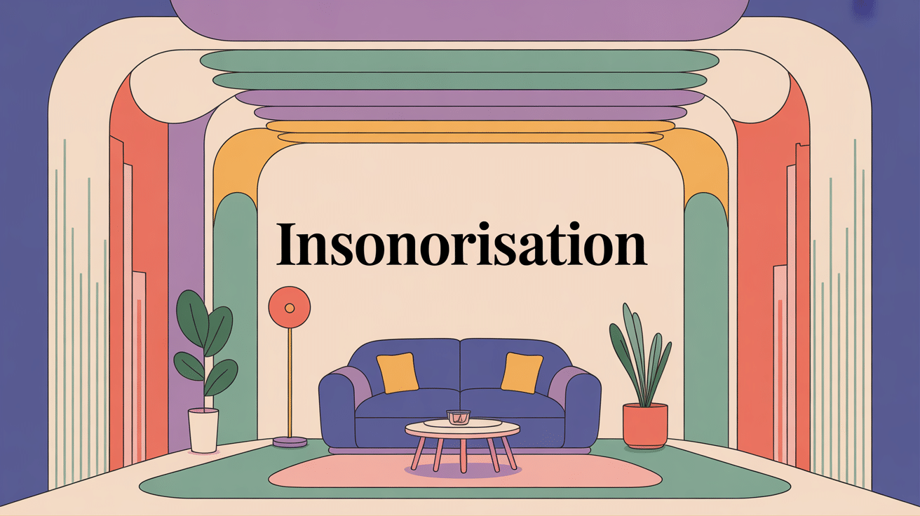 illustration insonorisation murs sols plafonds ambiance calme