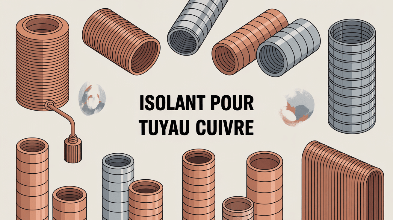 illustration isolant tuyau cuivre efficacité énergétique