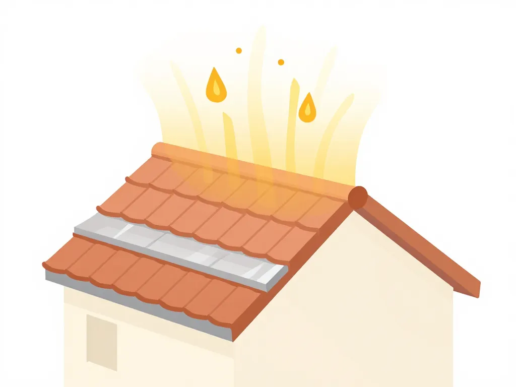 Schéma comparatif isolation mince toiture et classique