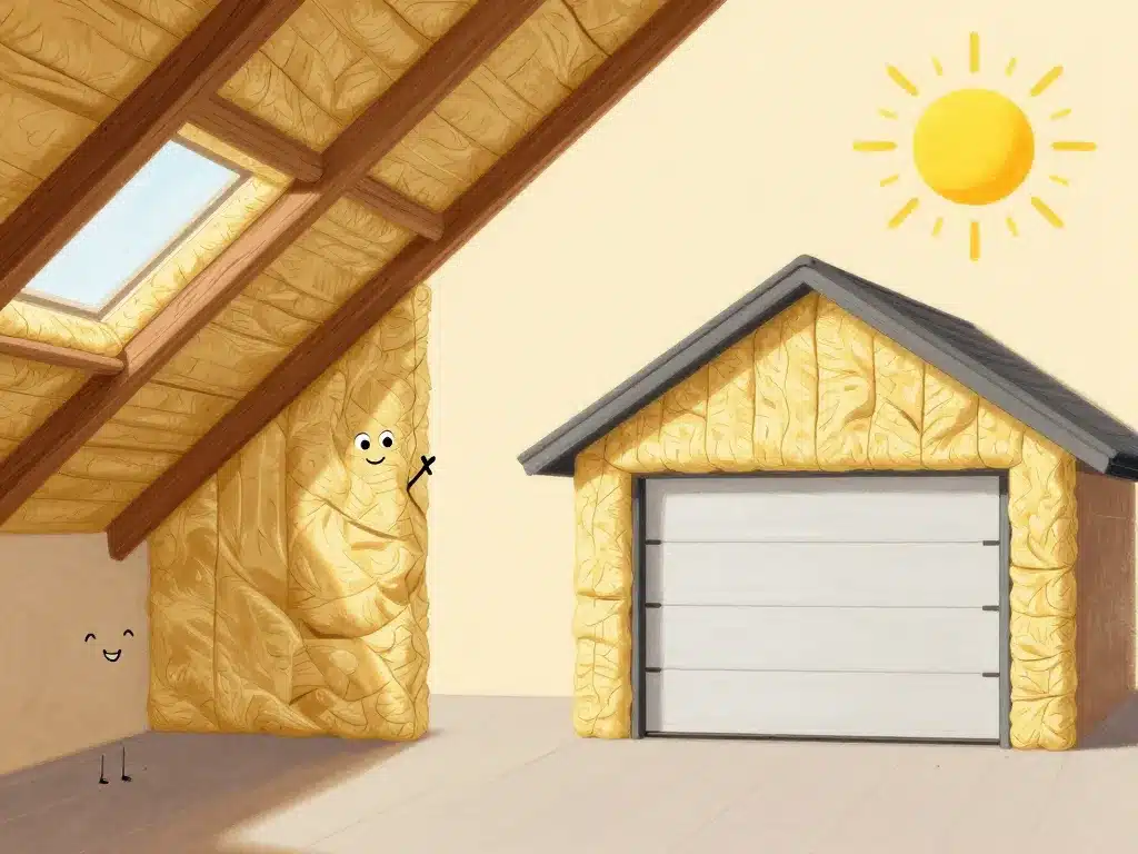 Scénarios pratiques isolation mince toiture combles garage