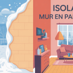 illustration isoler un mur en parpaing hiver été confortable
