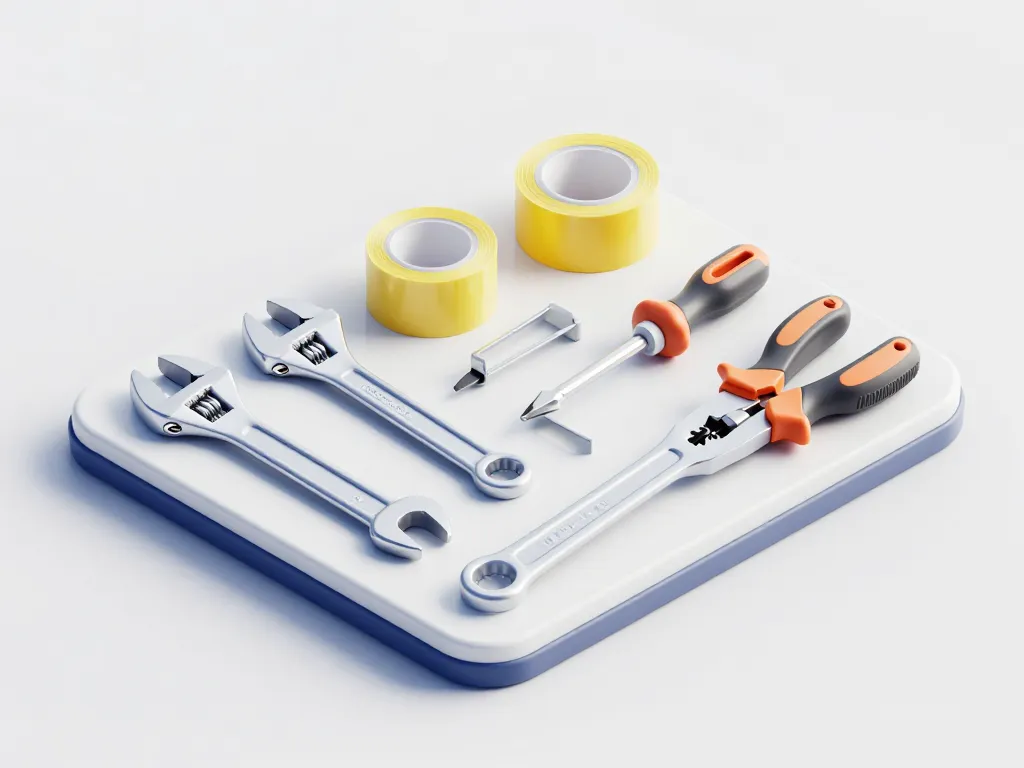 Le kit du plombier outils de base sur établi