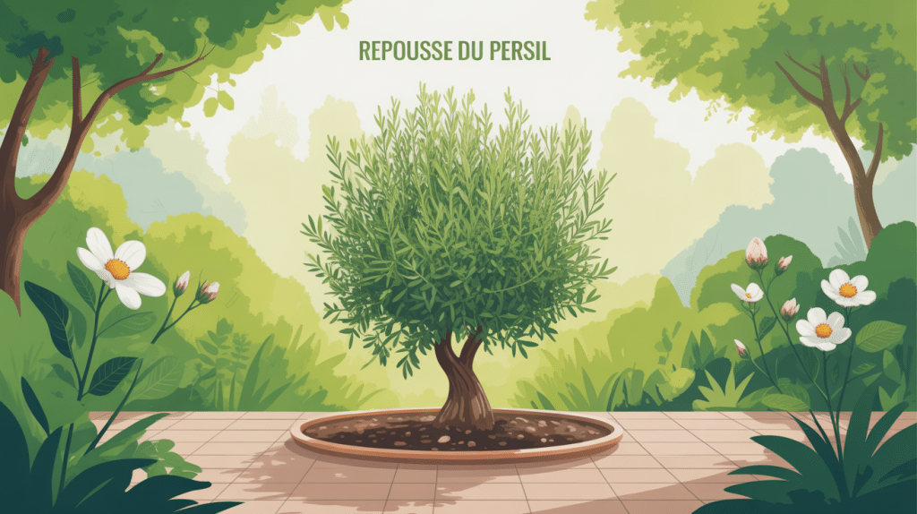 le persil repousse t il l'année suivante illustration plant cycle
