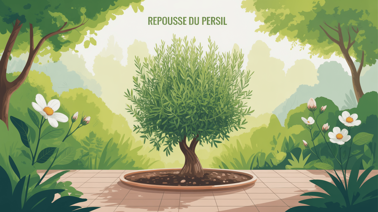 le persil repousse t il l'année suivante illustration plant cycle