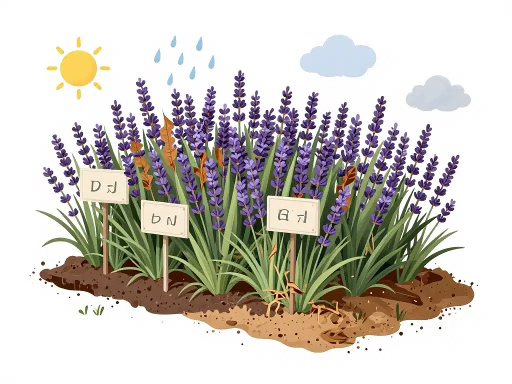 Symptômes maladie lavande qui sèche explications visuelles