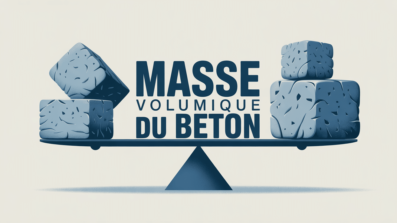masse volumique béton illustration blocs types