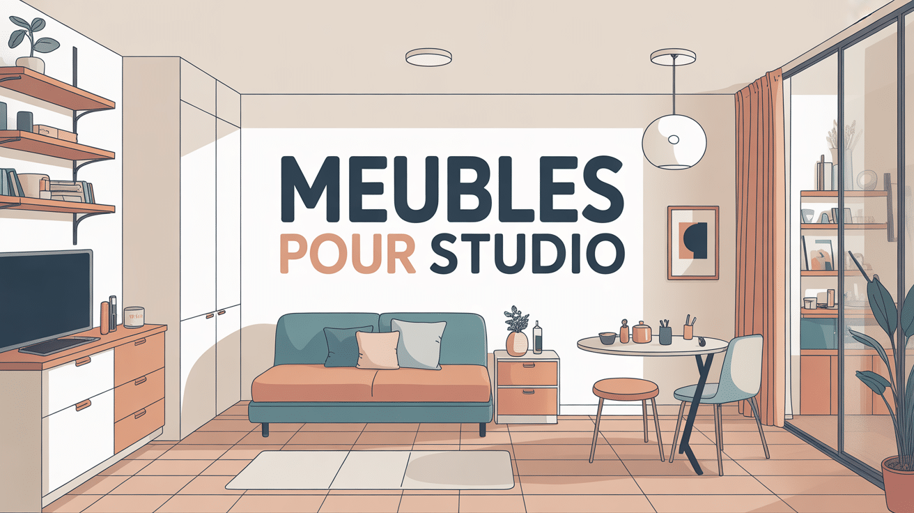 meuble pour studio organisation gain de place minimaliste