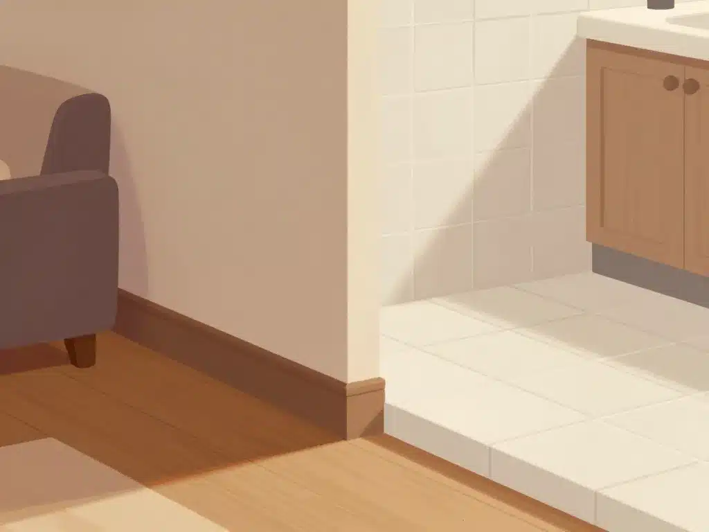 illustration choix plinthe bois ou carrelage selon pièce