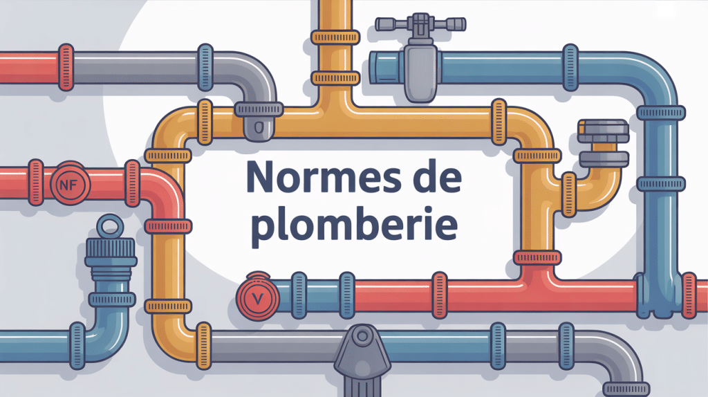 Schéma des normes de plomberie en France