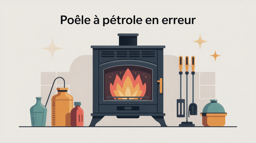 pourquoi mon poêle à pétrole se met il en erreur visuel appareil code erreur