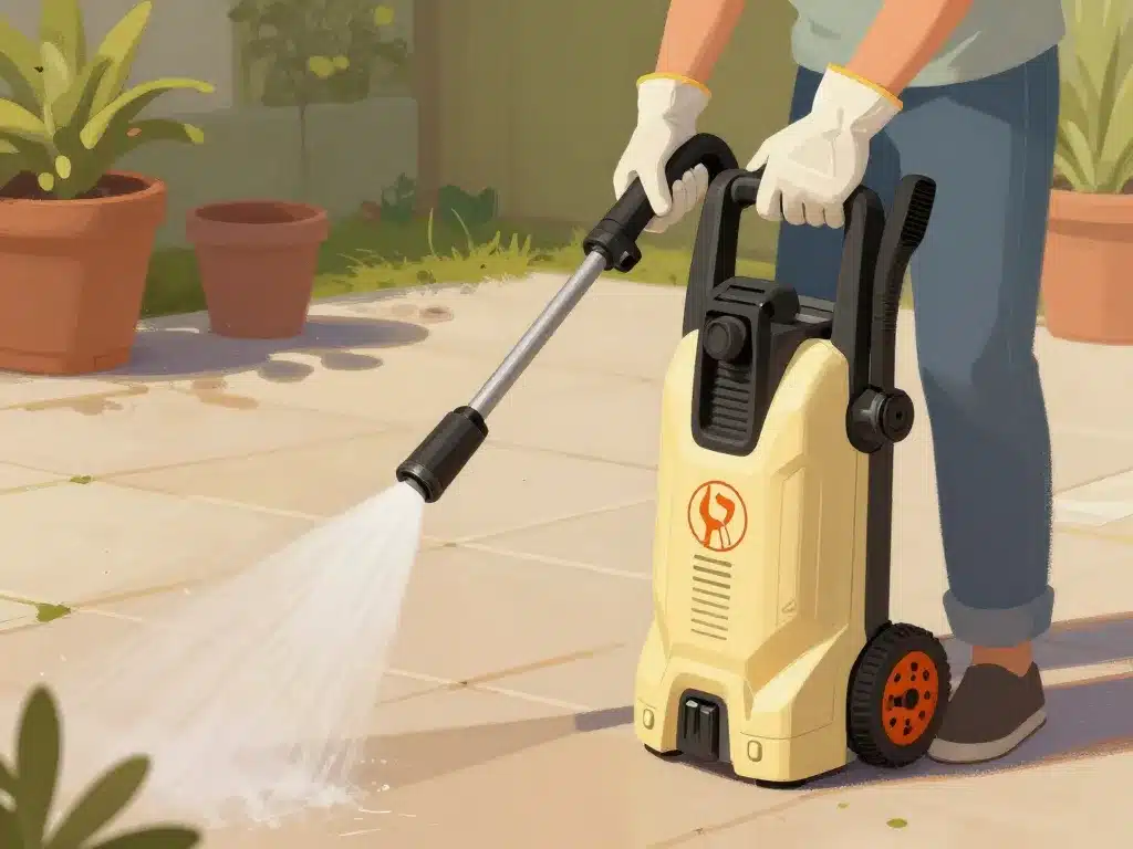 utilisation sécurisée du powerjet 1 sur terrasse