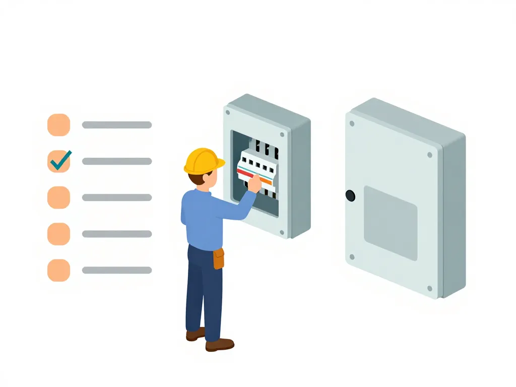 Process étapes remplacement ancien tableau électrique avec fusible