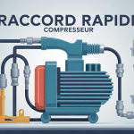 illustration raccord rapide compresseur et outils pneumatiques