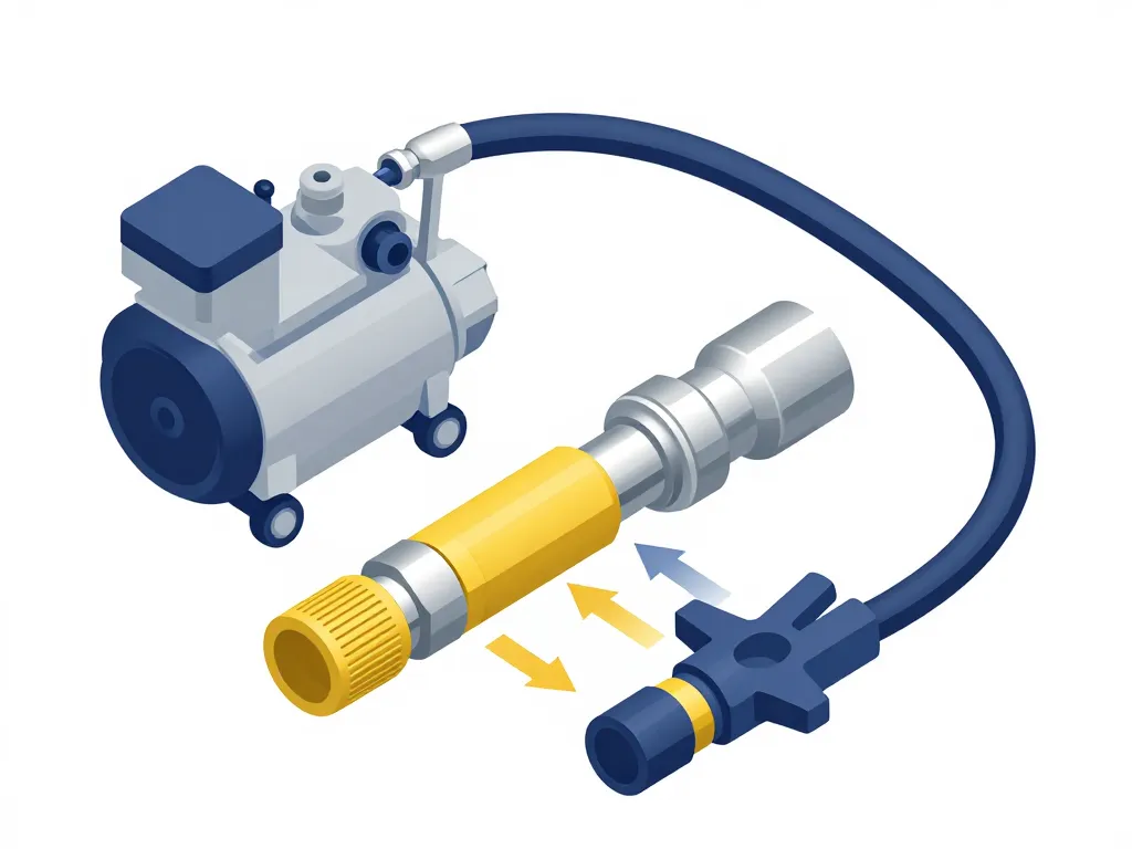 schéma raccord rapide compresseur air comprimé