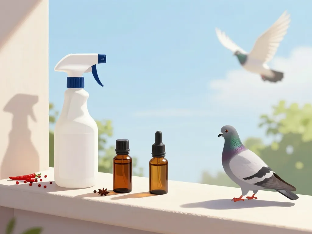 recette de grand-mère pour faire fuir les pigeons vinaigre épices huiles