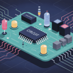 illustration circuit electronique moderne pedagogique