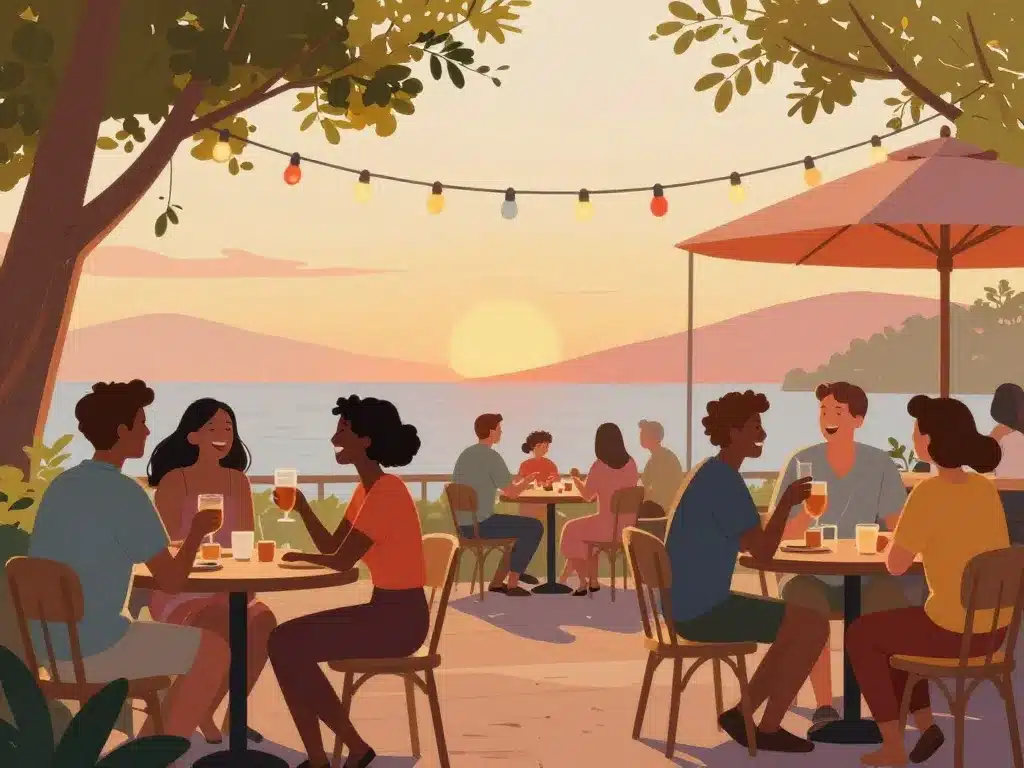 terrasse guinguette conviviale public varié