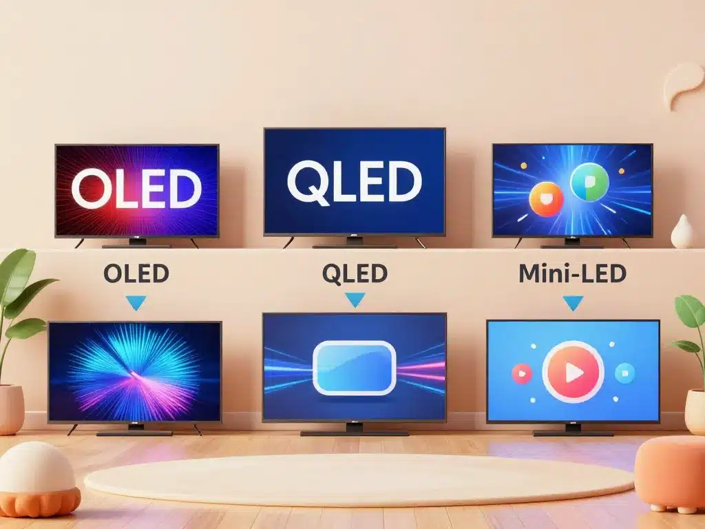 comparaison technologies et tailles tv and home theatre