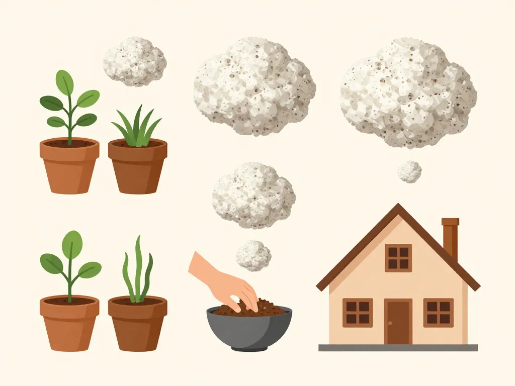 vermiculite pour jardin et bâtiment