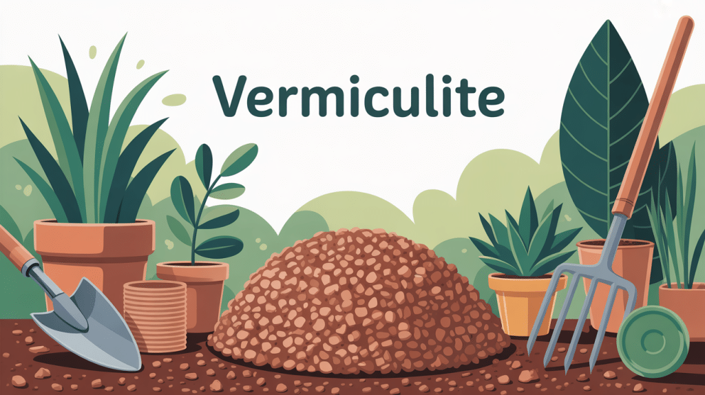 illustration vermiculite jardin et isolation