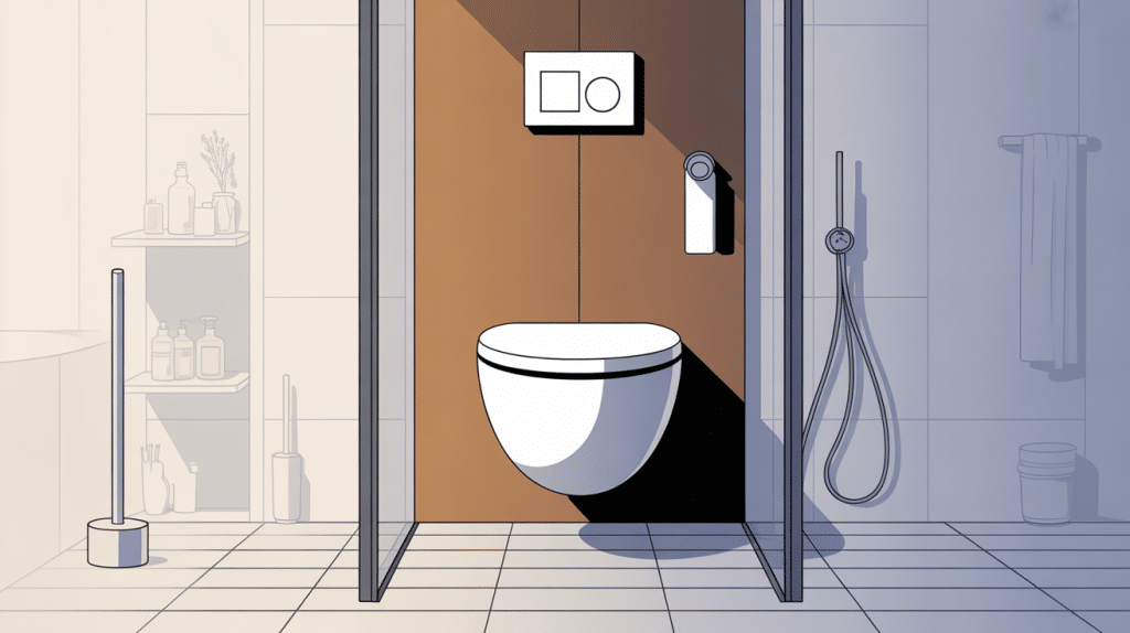 WC suspendu Geberit pour salle de bains moderne