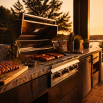 barbecue cuisine extérieure inox terrasse