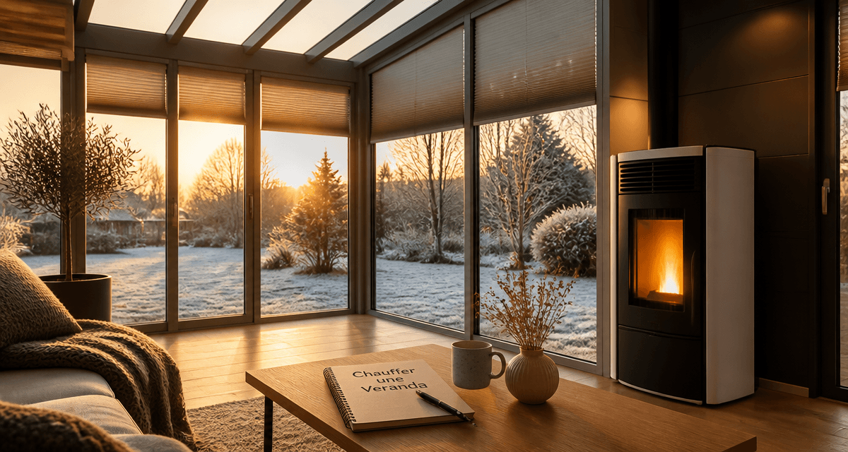 Comment chauffer une veranda avec poêle à granulés et stores thermiques