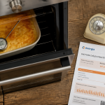 consommation four electrique avec plat gratin et facture