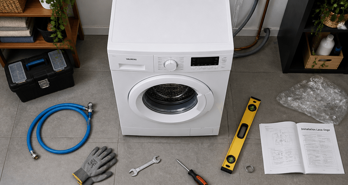 installer machine à laver outils buanderie
