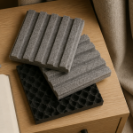 Isolation phonique mur chambre sans travaux, échantillons et accessoires