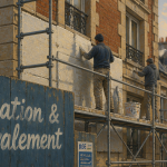 obligation isolation extérieure immeuble ancien échafaudage façade