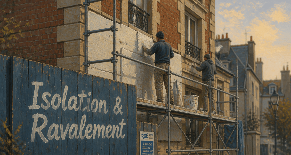 obligation isolation extérieure immeuble ancien échafaudage façade