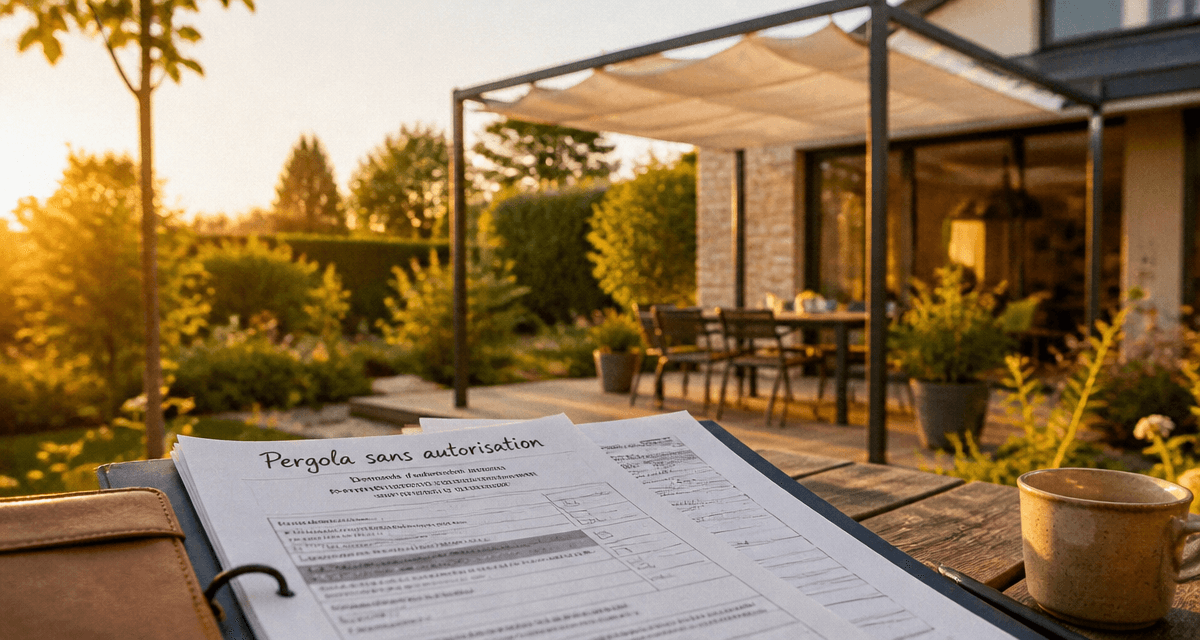 pergola démontable sans autorisation dossier mairie terrasse