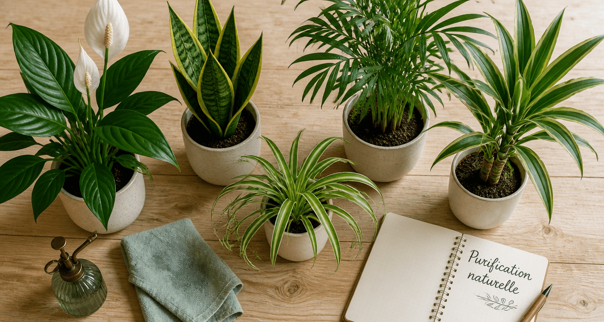 plantes d'interieur depolluante en pots