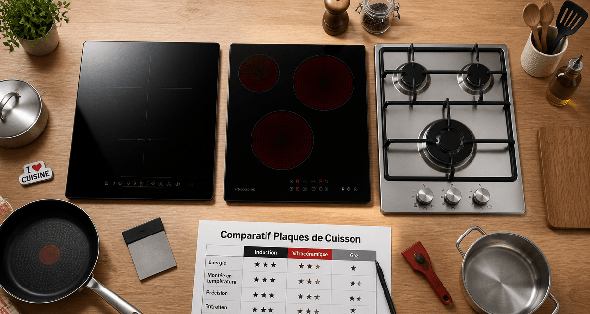 quelle plaque de cuisson choisir induction gaz vitrocéramique comparatif