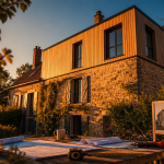 surélévation maison ancienne avec étage bois